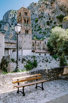 The Village of Moustiers-Sainte-Marie, Provence, France June 2020 Europe