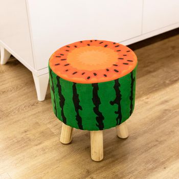 Watermelon fruit Inflatable chair stool isolated