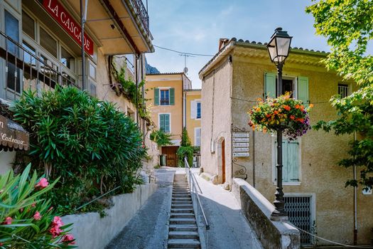 The Village of Moustiers-Sainte-Marie, Provence, France June 2020 Europe