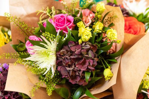 Beautiful flower bouquet close up