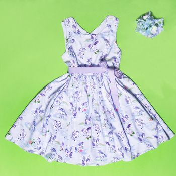 Summer Baby Girls Lace Layers Plaid Dress, Kids Princess Birthday Dresses Clothes top view