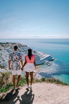 Scala dei Turchi Stair of the Turks, Sicily Italy, Scala dei Turchi. A rocky cliff on the coast of Realmonte, near Porto Empedocle, southern Sicily, Italy. Europe