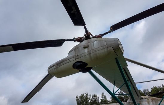July 18, 2018, Moscow region, Russia. Helicopter Mil V-12 at the Central Museum of the Russian Air Force in Monino.