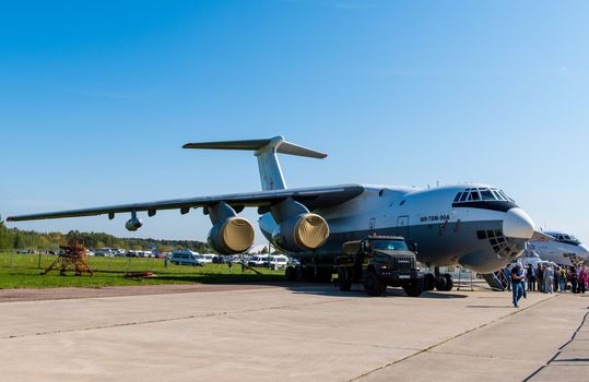 August 30, 2019, Moscow region, Russia. Ilyushin Il-78 refueling aircraft at the International Aviation and Space Salon.