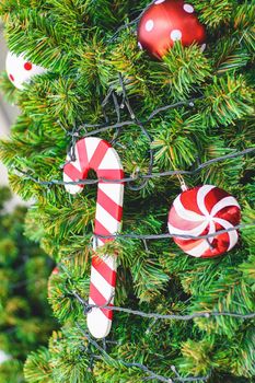 Decorated on Christmas Tree, Ornaments for the end of the year.