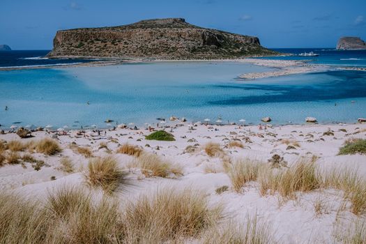 Balos Beach Cret Greece, Balos beach is on of the most beautiful beaches in Greece at the Greek Island Europe