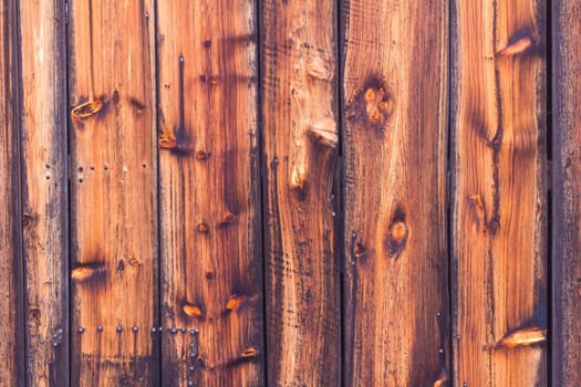 Closeup picture of old rustic wooden planks