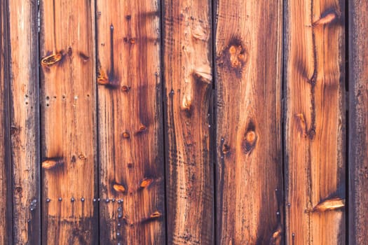 Closeup picture of old rustic wooden planks