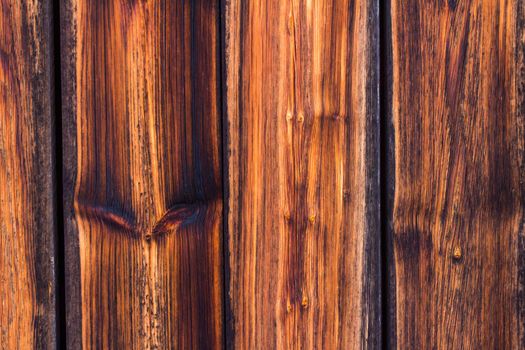 Closeup picture of old rustic wooden planks