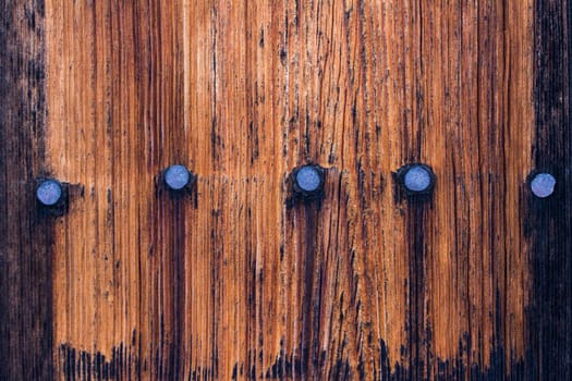 Closeup picture of old rustic wooden planks