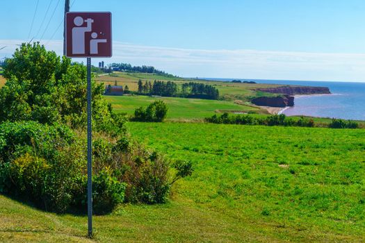 Landscape and countryside in the west cape, Prince Edward Island, Canada