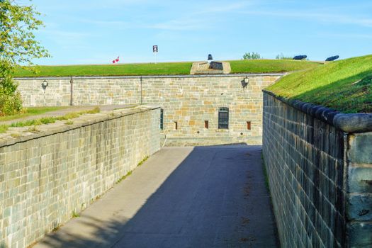 View of the citadel fortifications, Quebec City, Quebec, Canada