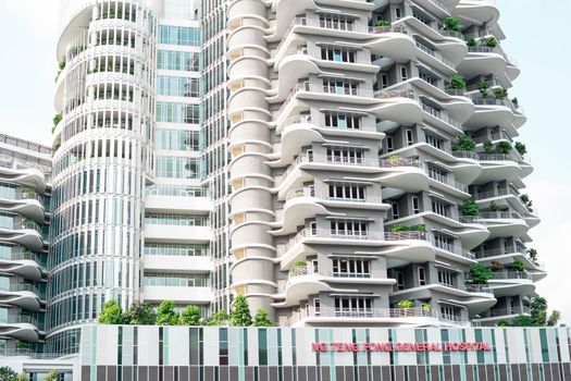 Singapore - July 28, 2019: Ng Teng Fong General Hospital located in Jurong East, Singapore