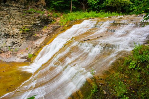Scenes at Buttermilk Falls State Park near Ithaca, New York.