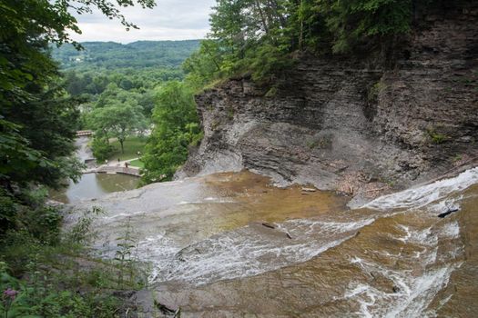 Scenes at Buttermilk Falls State Park near Ithaca, New York.