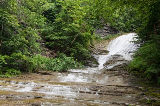Scenes at Buttermilk Falls State Park near Ithaca, New York.