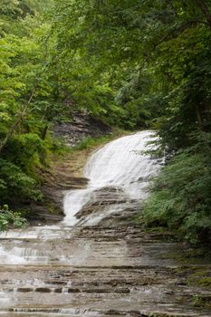 Scenes at Buttermilk Falls State Park near Ithaca, New York.