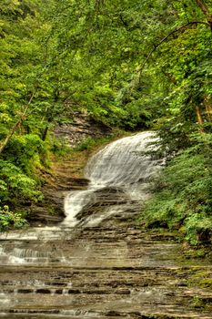 Scenes at Buttermilk Falls State Park near Ithaca, New York.