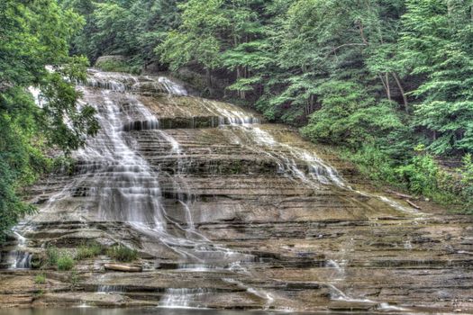 Scenes at Buttermilk Falls State Park near Ithaca, New York.