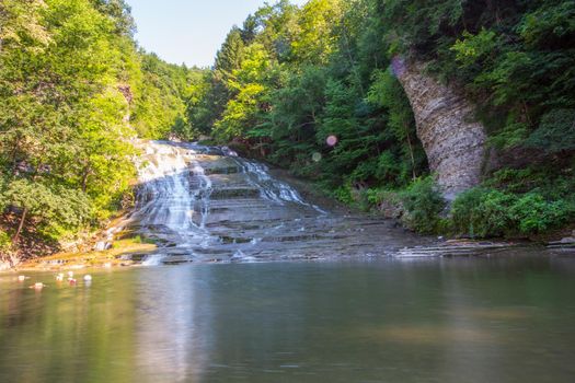 Scenes at Buttermilk Falls State Park near Ithaca, New York.