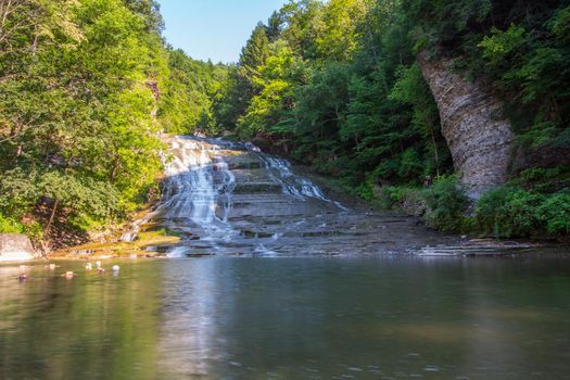 Scenes at Buttermilk Falls State Park near Ithaca, New York.