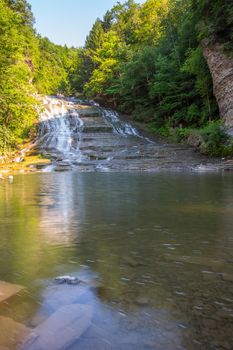 Scenes at Buttermilk Falls State Park near Ithaca, New York.
