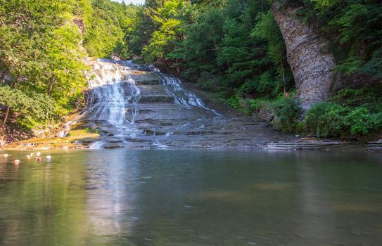 Scenes at Buttermilk Falls State Park near Ithaca, New York.