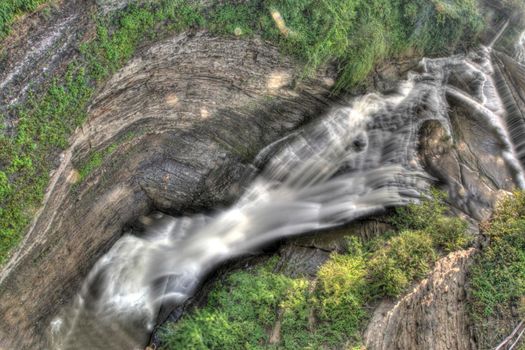Upper Taughannock Falls in Taughannock Falls state park in New York