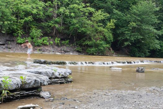 Views of Taughannock Falls state park in New York