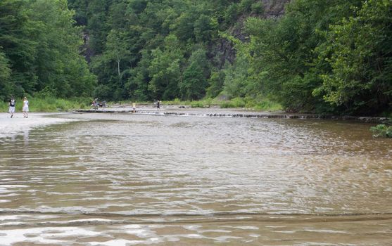 Views of Taughannock Falls state park in New York