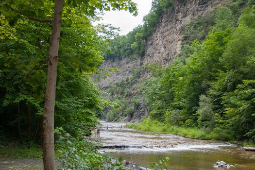 Views of Taughannock Falls state park in New York