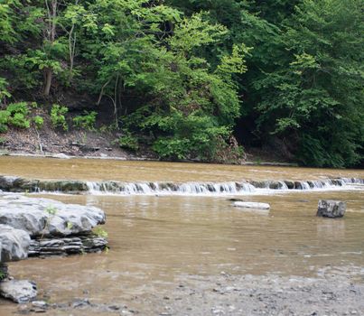 Views of Taughannock Falls state park in New York