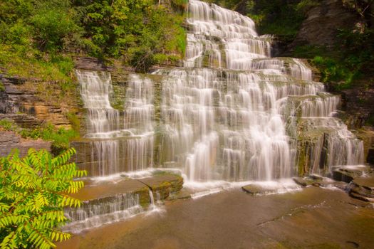 Hector Falls of New York in the Finger Lakes region