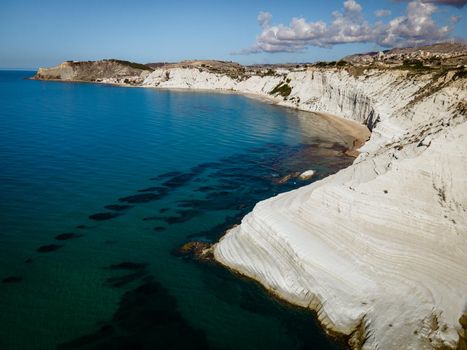 Scala dei Turchi Stair of the Turks, Sicily Italy, Scala dei Turchi. A rocky cliff on the coast of Realmonte, near Porto Empedocle, southern Sicily, Italy. Europe