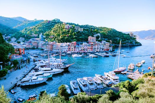 Portofino famous village bay, Italy Europe colorful village Ligurian coast