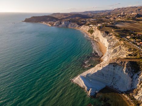 Sicilia Scala dei Turchi Stair of the Turks white coastline, Sicily Italy