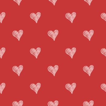 Semless heart shape pattern with colorful background