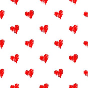 Semless heart shape pattern with colorful background