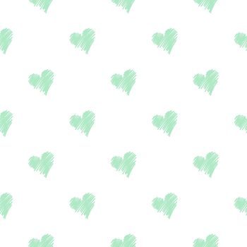 Semless heart shape pattern with colorful background