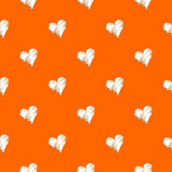 Semless heart shape pattern with colorful background