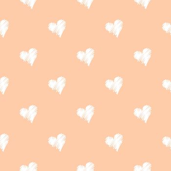 Semless heart shape pattern with colorful background