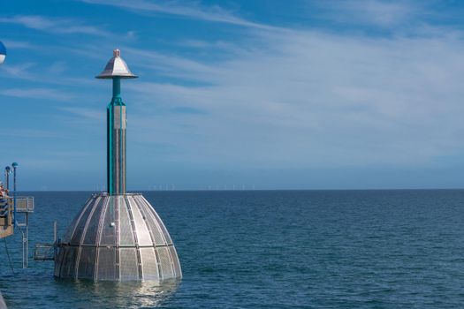 The diving gondola, a tourist attraction in Zingst, Baltic Sea