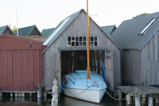 Boathouse at the harbor of Prerow, Fischland Darss