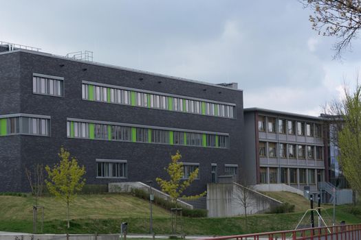 Panoramic skyline of a modern office, business or school building