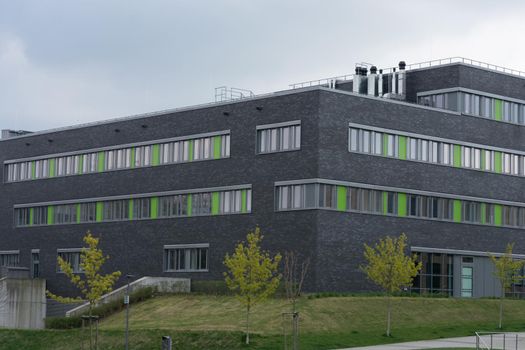 Panoramic skyline of a modern office, business or school building