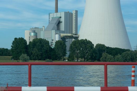 Power plant Walsum in Duisburg-Walsum. The coal-fired power plant is located on the site of the former coal mine Walsum directly on the Rhine.
