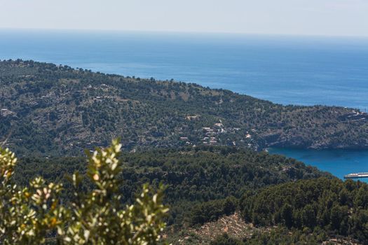 Spain Mallorca, panorama of Port de Andratx, Balearic Islands