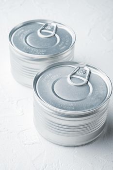 Canned dip tin can, on white background
