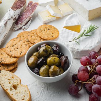 Italy fresh olives, on white background