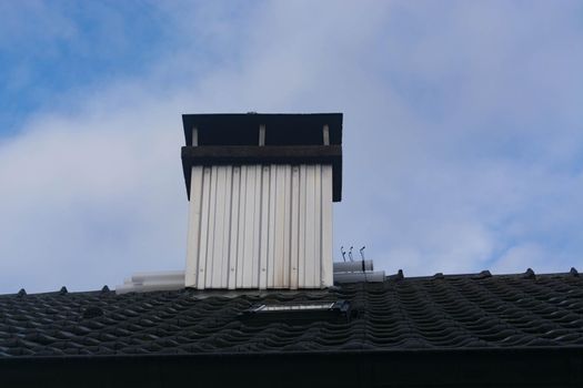 Chimney renovation due to the installation of a fuel cell heater. Prevention of sooting.